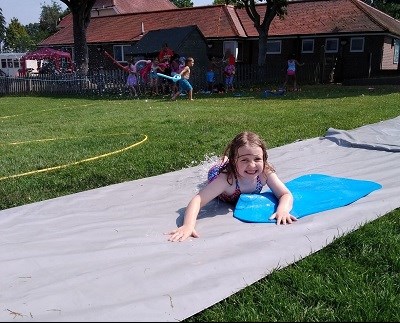 Aqua slide at Barracudas Copthorne