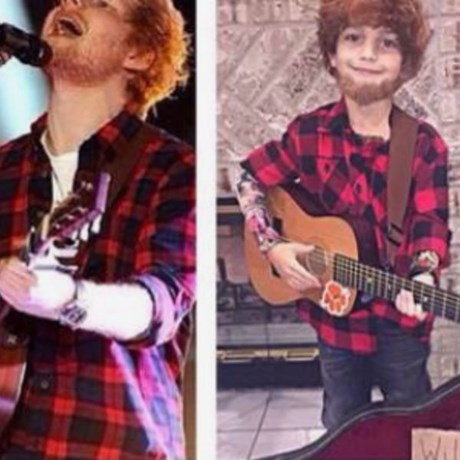 Ed Sheeran kids homemade costume idea