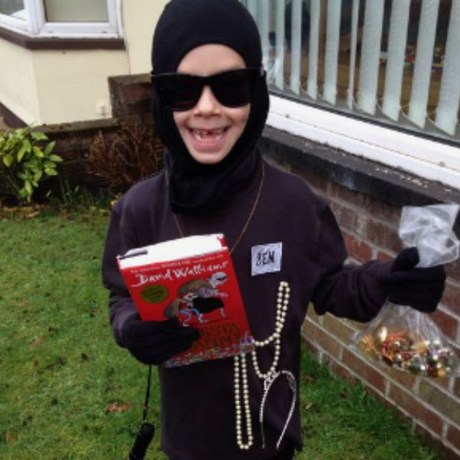 Gangsta Granny homemade kids costume