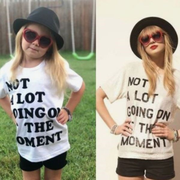 Taylor Swift kids homemade costume idea