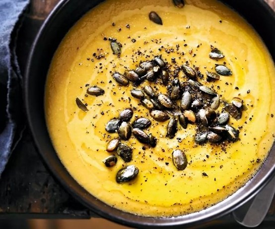 Pumpkin and almond soup